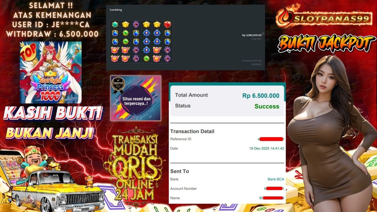 SLOTPANAS99 JACKPOT SLOT STARLIGHT PRINCESS 1000
